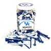 Team Golf NCAA Kentucky Wildcats Jar Of 175 Golf Tees 2-3/4" Golf Tees, 175 Pack, Regulation Size, Multi Team Colors view 1