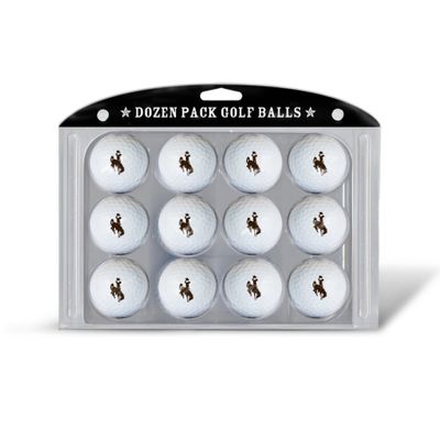 Team Golf NCAA Wyoming Cowboys Golf Balls, 12 Pack Dozen Regulation Size Golf Balls, 12 Pack, Full Color Durable Team Imprint