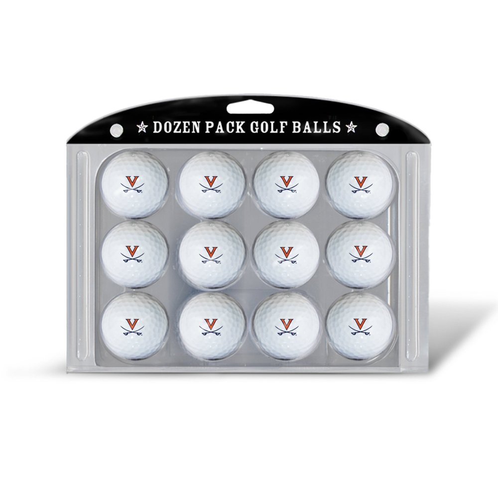 Team Golf NCAA Virginia Cavaliers Golf Balls, 12 Pack Dozen Regulation Size Golf Balls, 12 Pack, Full Color Durable Team Imprint