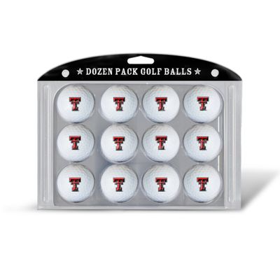Team Golf NCAA Texas Tech Red Raiders Golf Balls, 12 Pack Dozen Regulation Size Golf Balls, 12 Pack, Full Color Durable Team Imprint