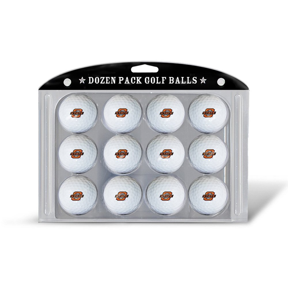 Team Golf NCAA Oklahoma State Cowboys Golf Balls, 12 Pack Dozen Regulation Size Golf Balls, 12 Pack, Full Color Durable Team Imprint