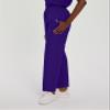Landau Essentials Relaxed Fit 2-Pocket Elastic Scrub Pants for Women 8327 Grape view 2