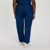 Landau Essentials Relaxed Fit 2-Pocket Elastic Scrub Pants for Women 8327 Navy view 3
