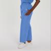 Landau Essentials Relaxed Fit 2-Pocket Elastic Scrub Pants for Women 8327 Ceil Blue view 2