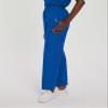 Landau Essentials Relaxed Fit 2-Pocket Elastic Scrub Pants for Women 8327 Galaxy Blue view 2