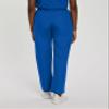Landau Essentials Relaxed Fit 2-Pocket Elastic Scrub Pants for Women 8327 Galaxy Blue view 3