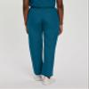 Landau Essentials Relaxed Fit 2-Pocket Elastic Scrub Pants for Women 8327 Caribbean Blue view 3