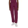 Landau Essentials Relaxed Fit 2-Pocket Elastic Scrub Pants for Women 8327 Wine view 1