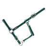 USG Halter with Silver Fittings/Soft Padded, Cob, Dark Green/Light Green view 1