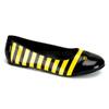 Funtasma by Pleaser Women's Bee-16 Flat,Black/Yellow Patent,6 M US view 2