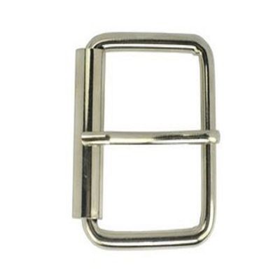 1 3/4" (45 m) Nickel Plated Silver Color Simple Roller Buckle