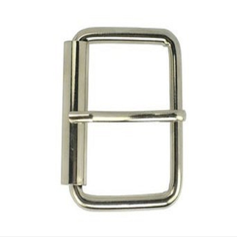 1 3/4" (45 m) Nickel Plated Silver Color Simple Roller Buckle