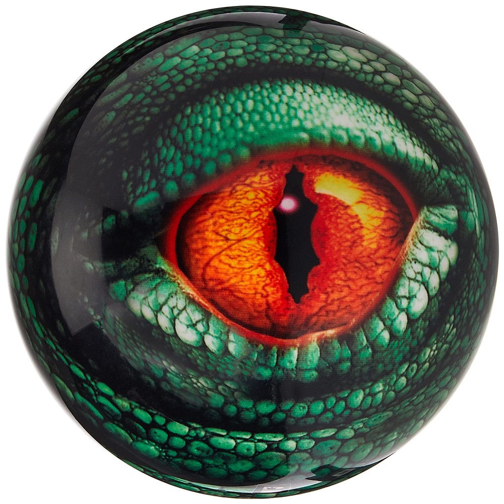 Brunswick Bowling Products Lizard Glow Viz-A-Ball Bowling Ball 15Lbs, Green/Black, 15 lbs