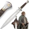 Lord of The Rings Replica Sword | Officially Licensed | 15 1/2" Stainless Steel Blade | Cast Metal Guard and Pommel | Display Plaque | Overall 23 1/2" view 1