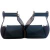 Shenandoah Western Stirrups, Trail Stirrups for Saddle Western, Endurance Stirrups for Grip, Stability & Shock Absorption, Trail Riding, Schooling, Relieves Knee, Ankle & Hip Stress, Brown 2 1/2" view 2