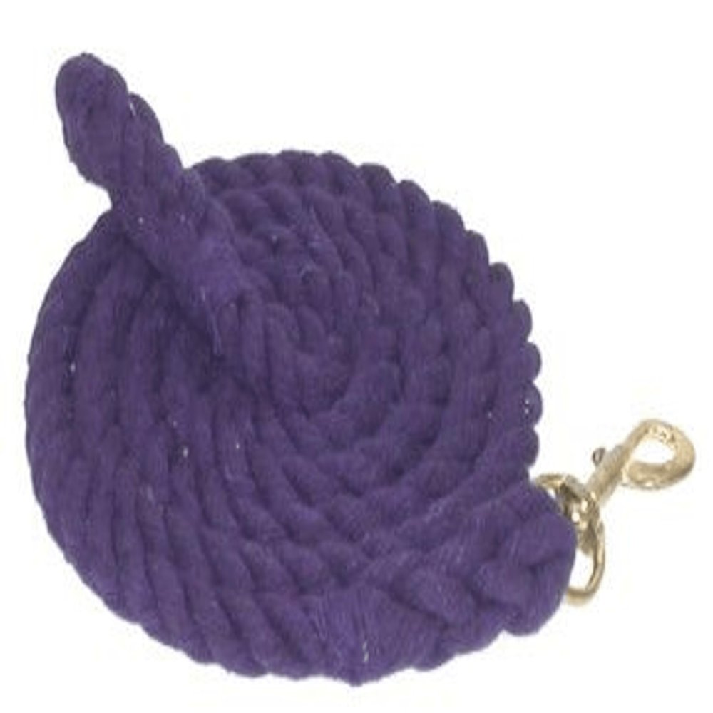 Gatsby Cotton 10ft Lead w/Bolt Snap 10ft Purple