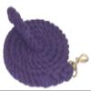 Gatsby Cotton 10ft Lead w/Bolt Snap 10ft Purple