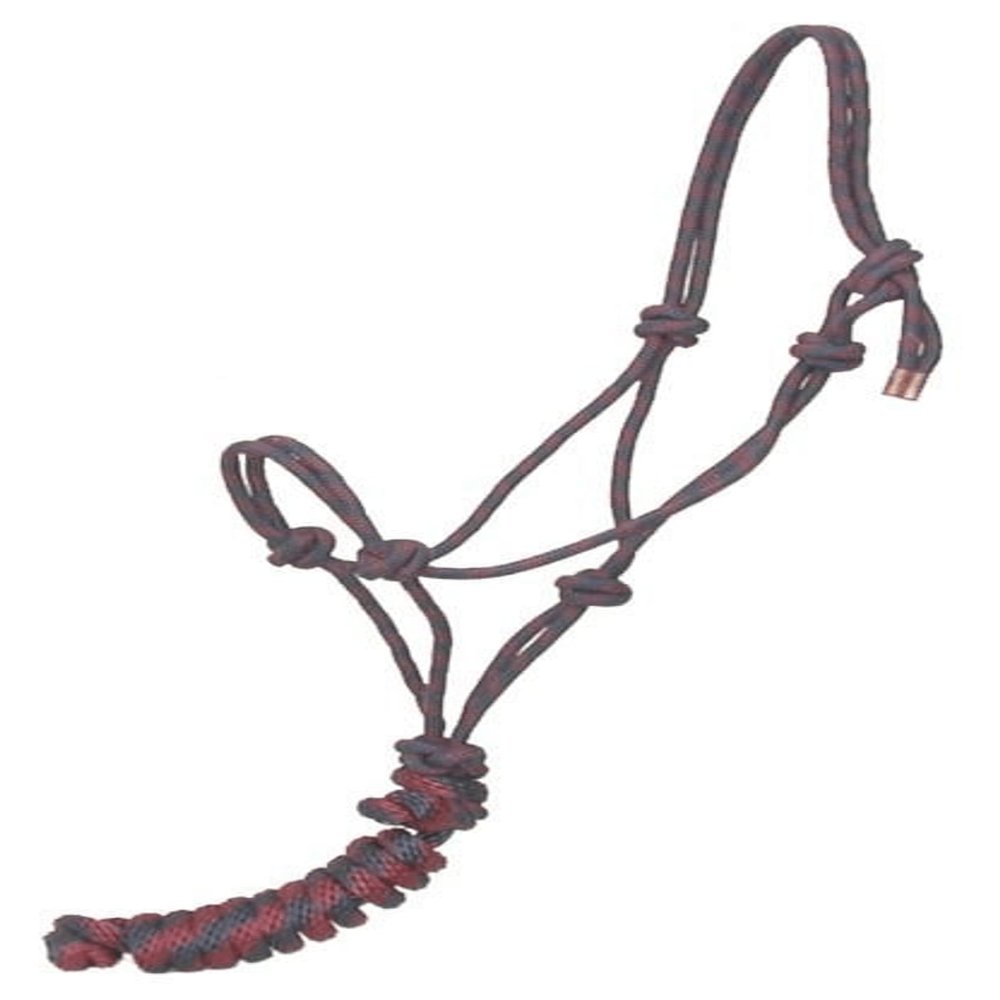 Gatsby Two-Tone Cowboy Halter w/Lead Navy/Burgundy