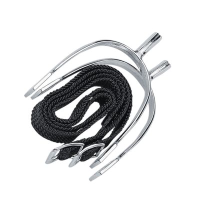 Korsteel Pow Never Rust Spurs with Straps, Ladies 3/4" Neck