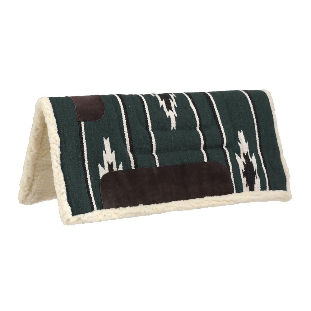 Tough1 Sierra Saddle Pad - 24 x 24 - Hunter/Black/Cream