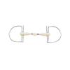 Happy Mouth Double Jointed Pro King Dee Bit - Apple Scented Durable Stainless Steel Rings Soft Polymer Roller Mouthpiece Horse Bit, 6 view 1