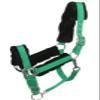 Gatsby Nylon Halter/Removable Fleece Horse Green
