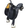 Australian Outrider Stock Poley Saddle - Black - Large view 2