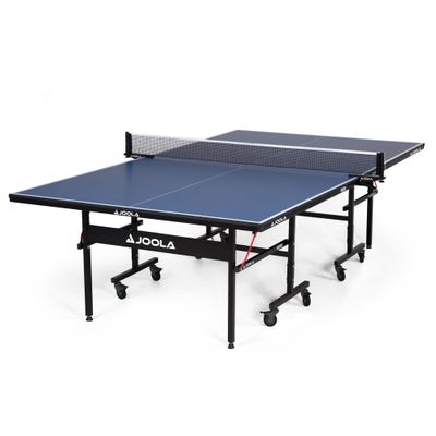 JOOLA Inside Professional MDF Indoor Ping Pong Table with Quick Clamp Table Tennis Net and Post Set - 10 Minute Easy Assembly - Foldable with Single Player Playback Mode