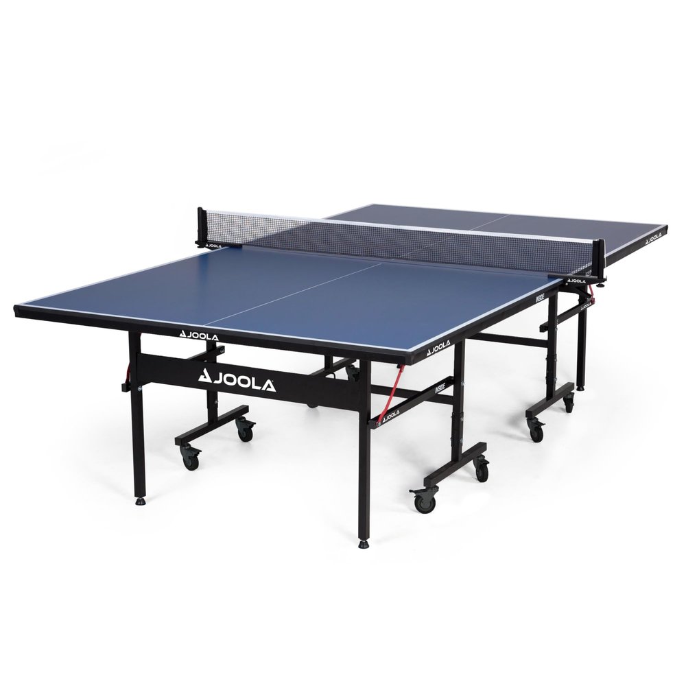 JOOLA Inside Professional MDF Indoor Ping Pong Table with Quick Clamp Table Tennis Net and Post Set - 10 Minute Easy Assembly - Foldable with Single Player Playback Mode