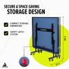 JOOLA Inside Professional MDF Indoor Ping Pong Table with Quick Clamp Table Tennis Net and Post Set - 10 Minute Easy Assembly - Foldable with Single Player Playback Mode view 3