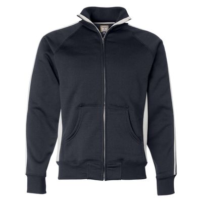 J America Adult Vintage Poly Fleece Track Jacket 3XL NAVY