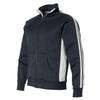 J America Adult Vintage Poly Fleece Track Jacket 3XL NAVY view 2