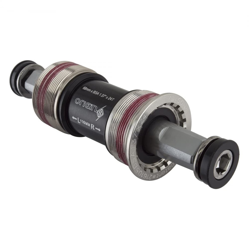 Origin8 Torqlite Square Taper Bottom Bracket, 68 x 116, Interface: English/Spindle Type: English