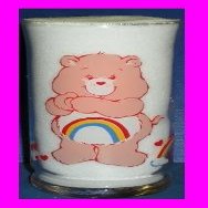 CARE BEARS CHEER BEAR GLASS PIZZA HUT LIMITED EDITION