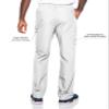 Landau Essentials Relaxed Fit 7-Pocket Elastic Cargo Scrub Pants for Men 8555 view 3