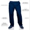 Landau Essentials Relaxed Fit 7-Pocket Elastic Cargo Scrub Pants for Men 8555 view 2