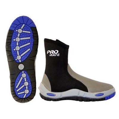 Promate 5mm Dreadnought Hard Sole Scuba Dive Zipper Boots, Men 6 / Women 7