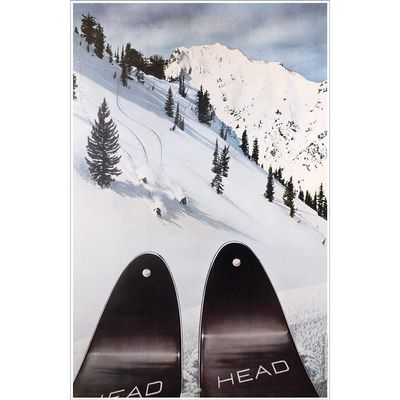 Head Skis at Alta Ski Poster, 20 x 31 inches
