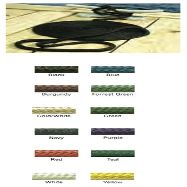 Premium Double Braid Dock Line BLACK 1/2" x 25'