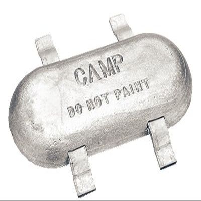 W24 Tapered Zinc Anode w/Two Steel Straps