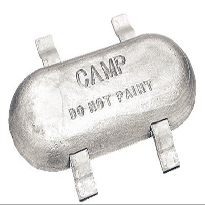 W24 Tapered Zinc Anode w/Two Steel Straps