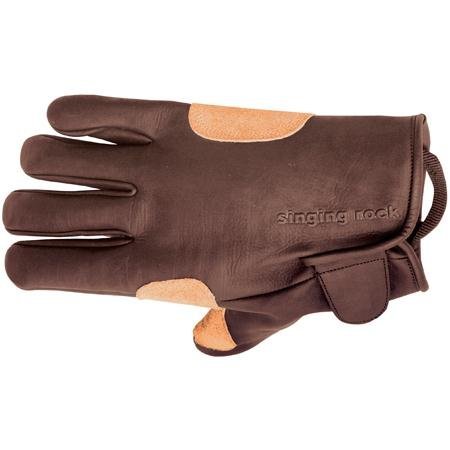 Singing Rock Grippy Leather Gloves Large/Full Finger