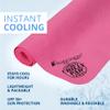 FROGG TOGGS Chilly Pad, Instant Cooling Towel, long lasting, reusable, Sports and Outdoors Neck Towel 33x13, Hot Pink view 3
