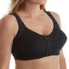 Carnival Women's Front Closure Posture Back Support Bra, Black, 42D view 2