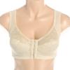 Carnival Women's Front Closure Posture Support Bra, Black view 3