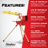 Heater Sports Softball Pitching Machine with 9 Ball Automatic Feeder view 2