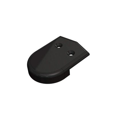 2 RUB RAIL END CAP, Black Nylon