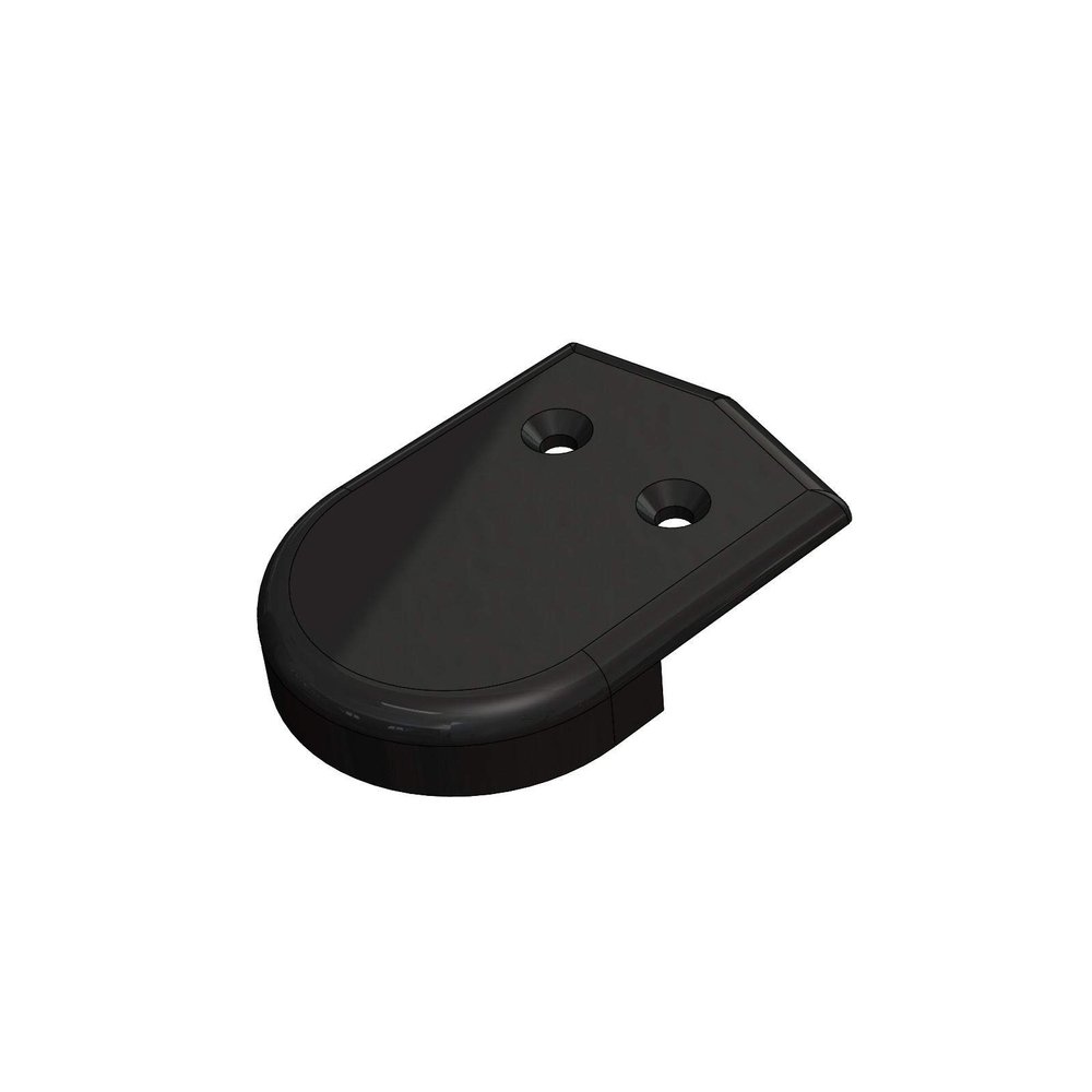 2 RUB RAIL END CAP, Black Nylon