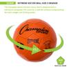 Champion Sports Extreme Series Soccer Ball, Size 3 - Youth League, All Weather, Soft Touch, Maximum Air Retention - Kick Balls for Kids Under 8 - Competitive and Recreational Futbol Games, Orange view 3