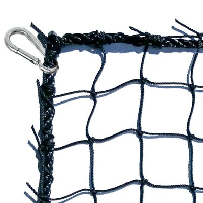 JFN #18 Twisted Knotted Nylon Baseball Backstop Net, 30' x 50'